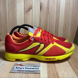 Newton Distance S Men's Running Gym Shoes Size: 8.5 Red Yellow M000713
